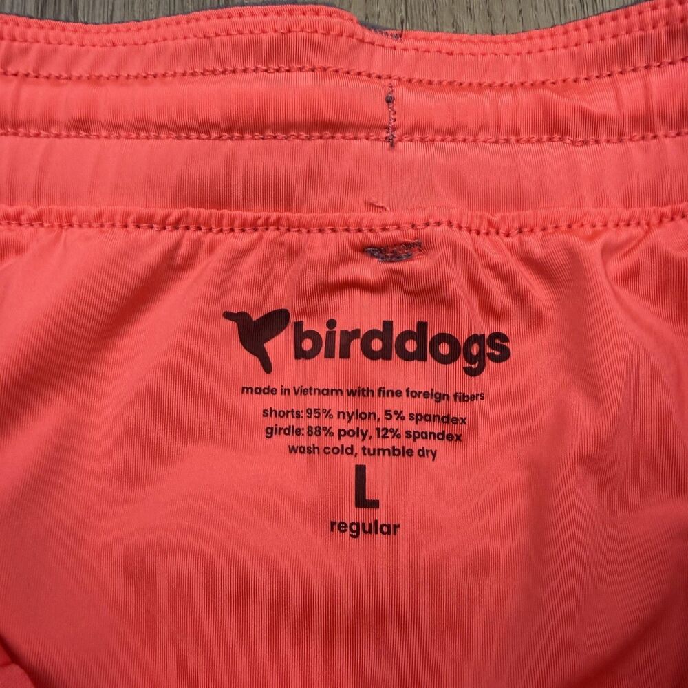 Birddogs Shorts Mens Large Gray Lined Running Zip Pocket Athletic - Picture 4 of 11